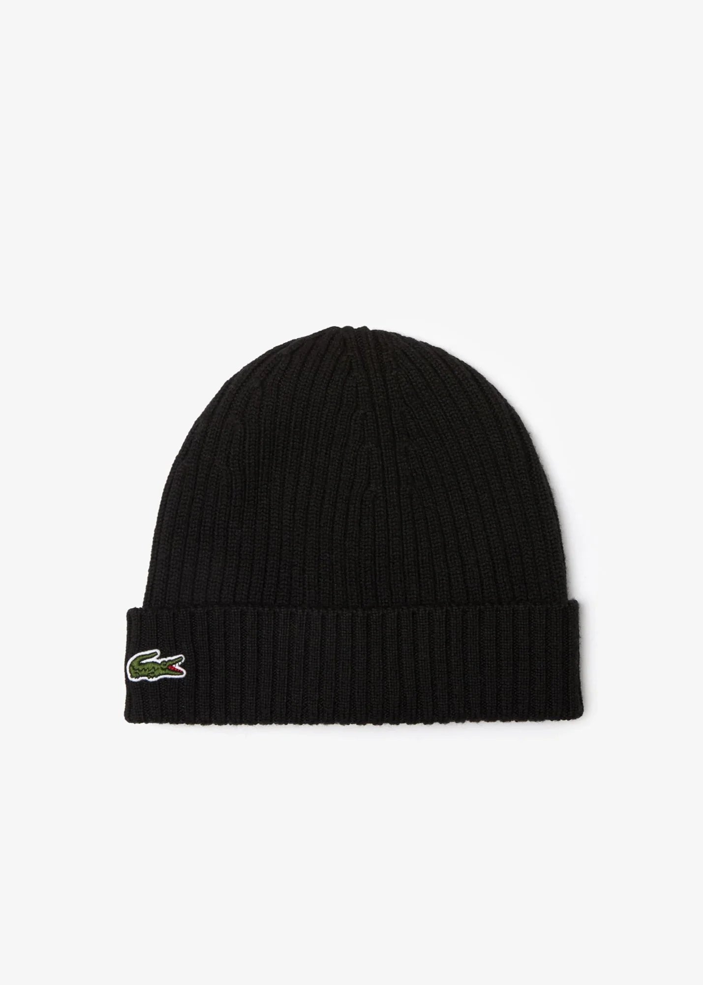 Bonnet Lacoste noir en laine