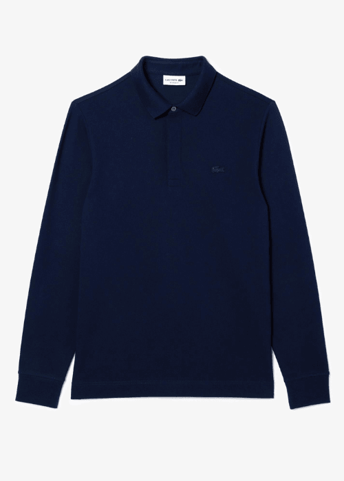 Polo Paris manches longues Lacoste marine