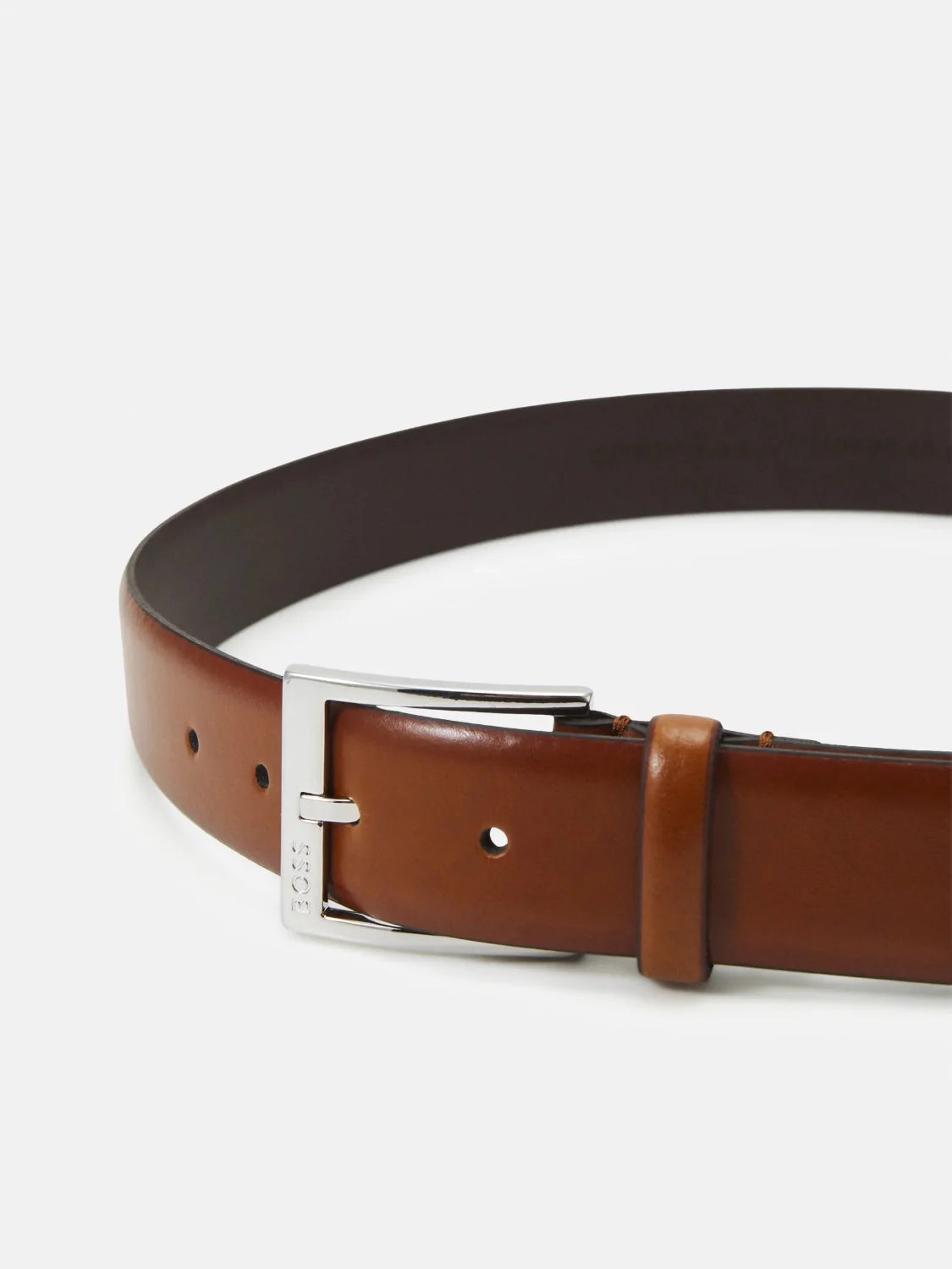 Ceinture BOSS marron en cuir
