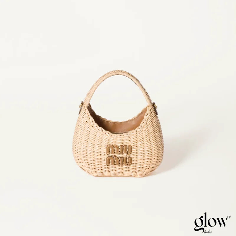 Miumiu - Wander wicker hobo bag