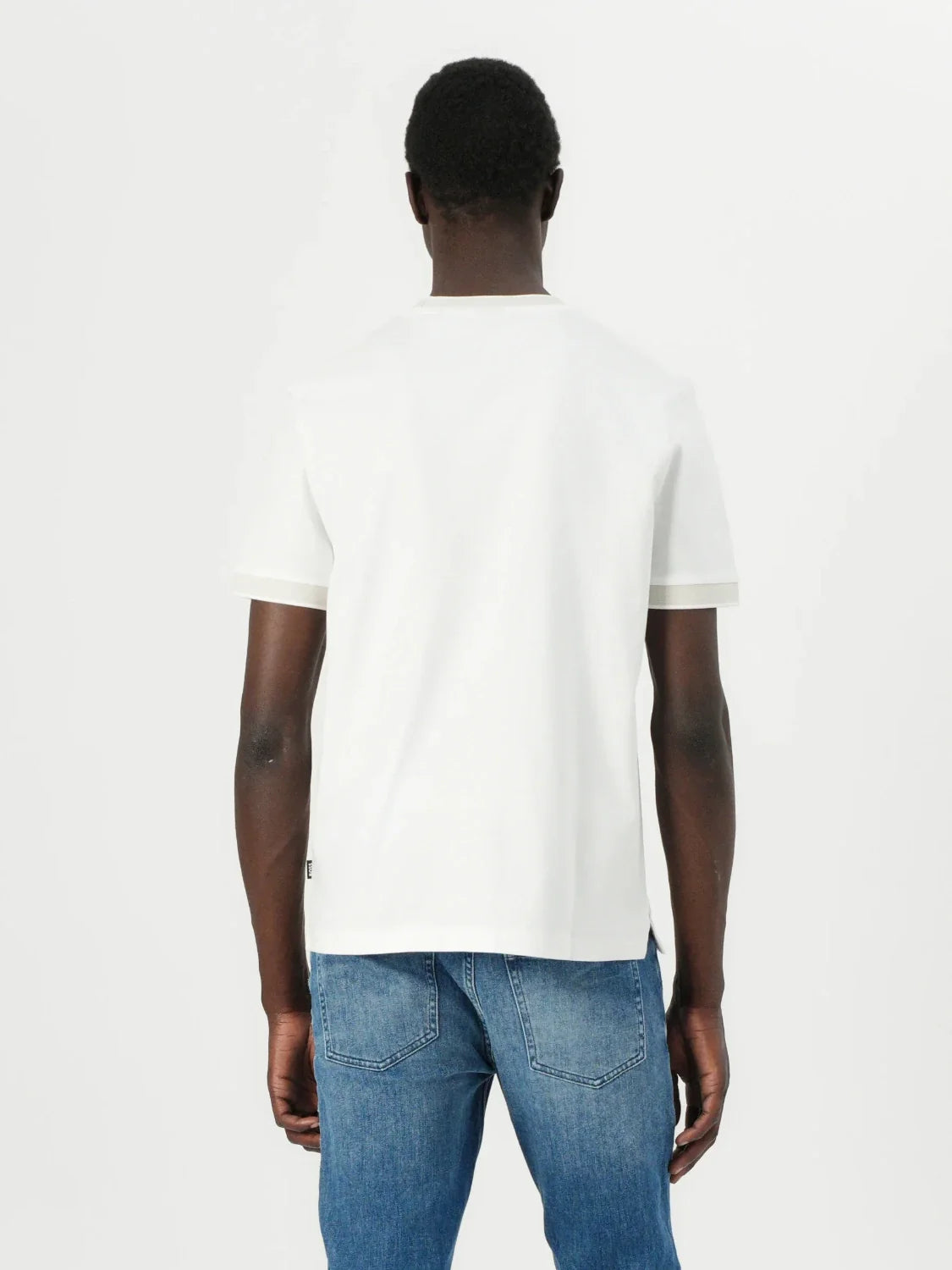 T-Shirt BOSS blanc en coton
