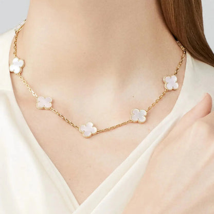Van Cleef - Collier Vintage Alhambra , 10 motifs White