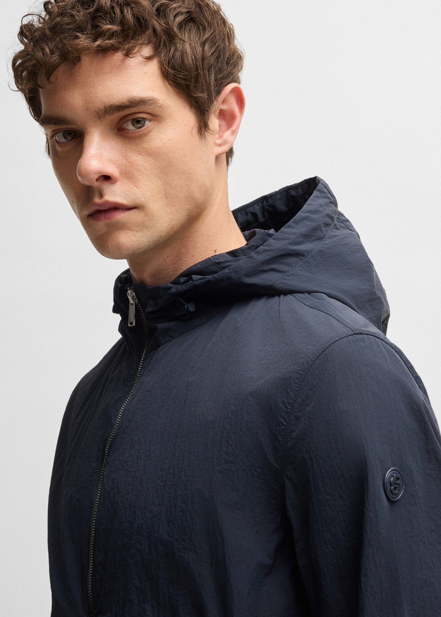 Blouson déperlant BOSS marine