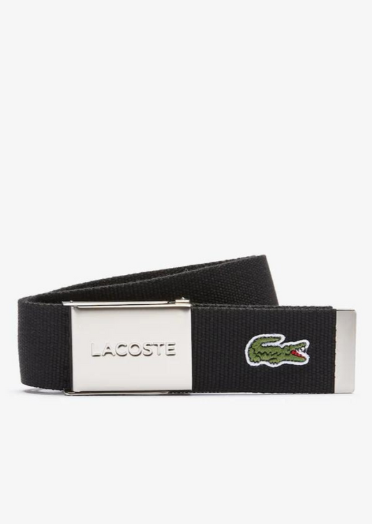 Ceinture tissée Lacoste noire