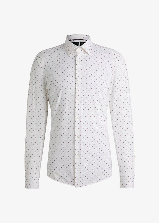 Chemise à motifs BOSS rose