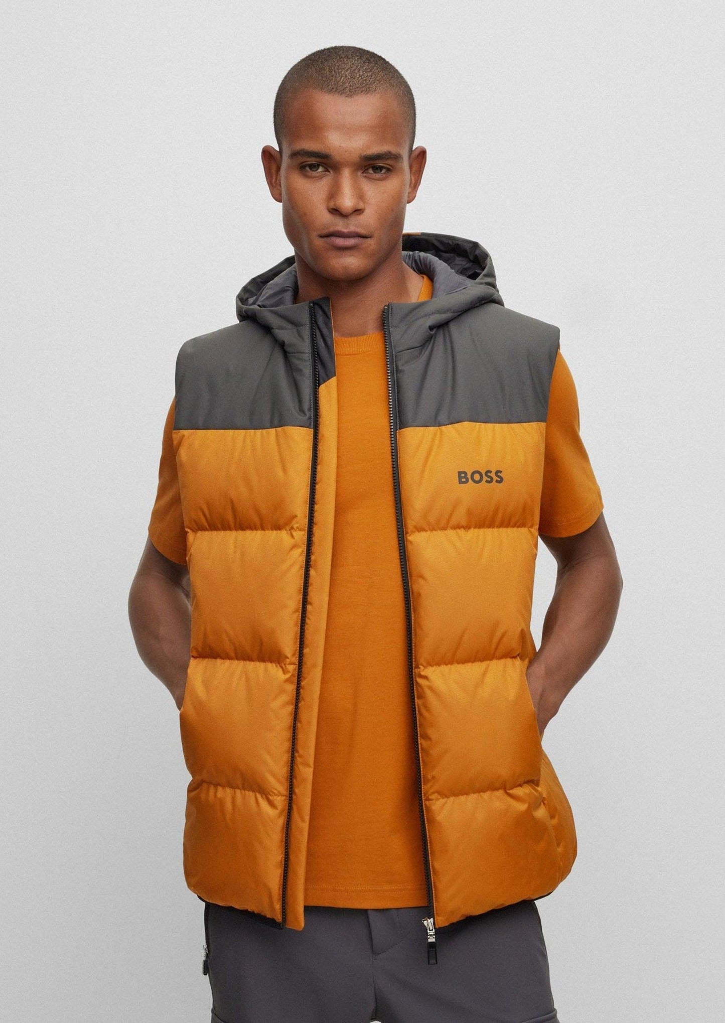 Doudoune sans manches BOSS orange