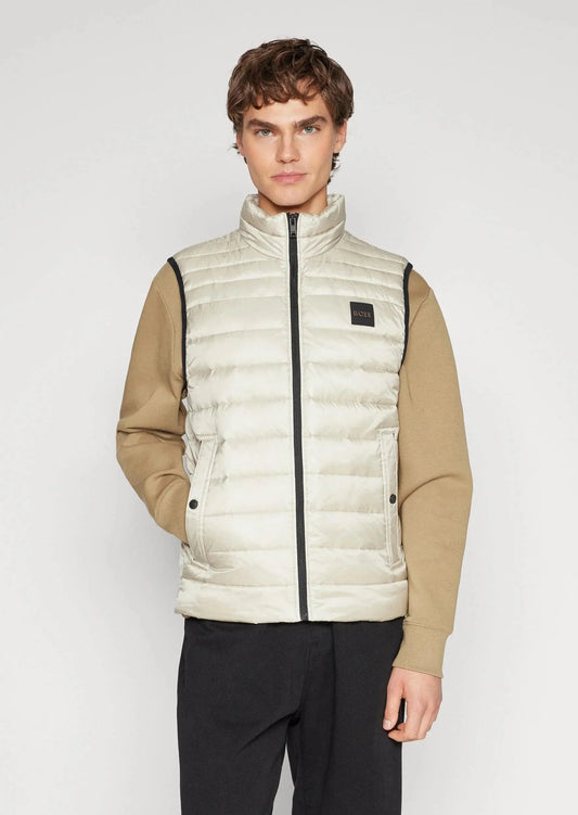 Doudoune sans manches BOSS beige
