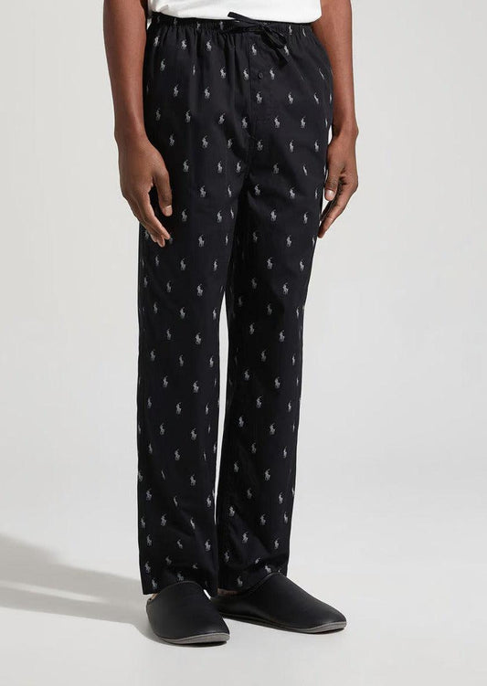 Pantalon de pyjama Poney Ralph Lauren noir