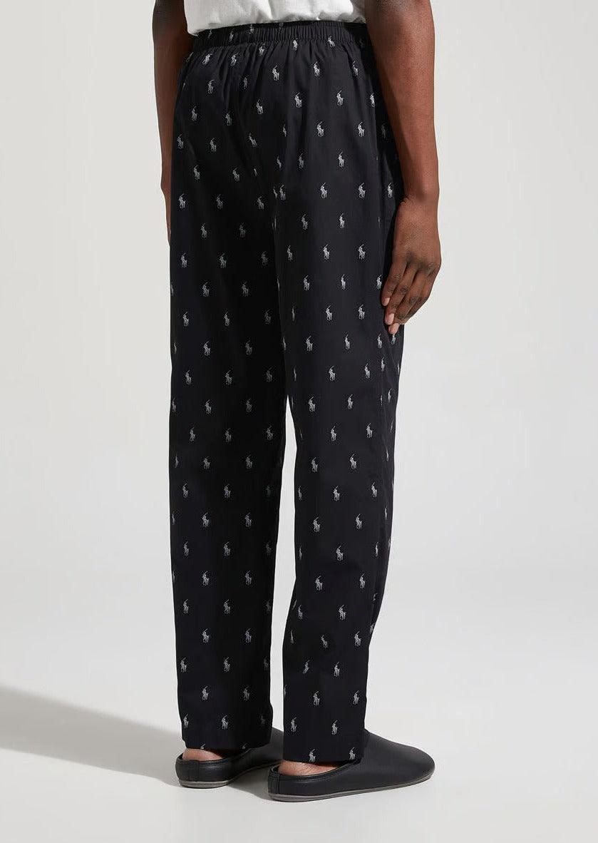Pantalon de pyjama Poney Ralph Lauren noir
