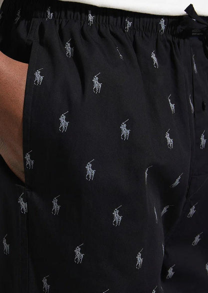 Pantalon de pyjama Poney Ralph Lauren noir