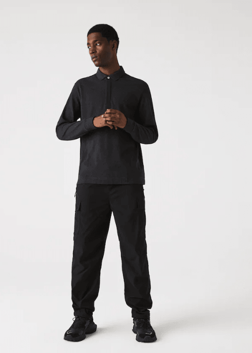 Polo Paris manches longues Lacoste gris