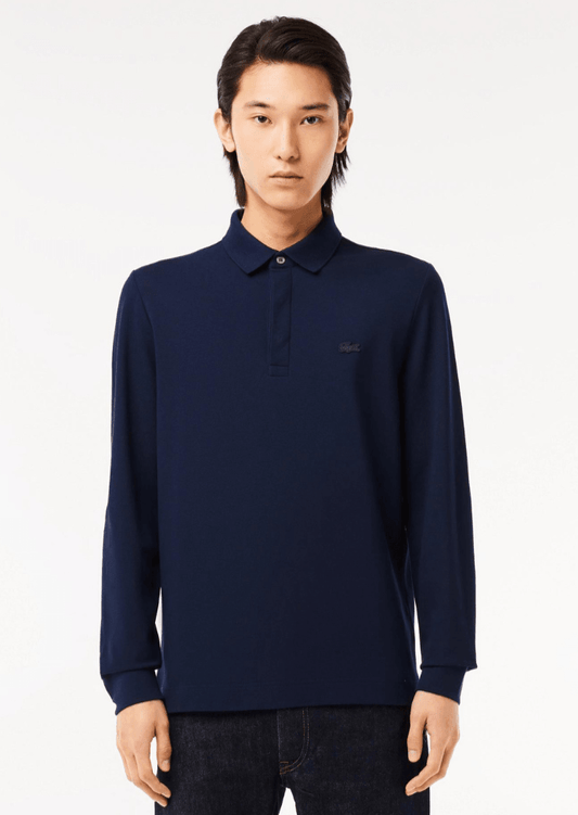 Polo Paris manches longues Lacoste marine