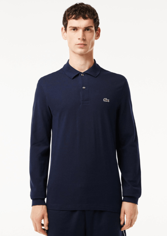 Polo manches longues Lacoste marine