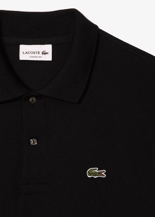 Polo manches longues Lacoste noir