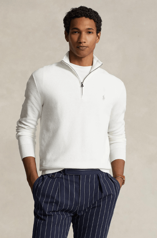 Pull camionneur Ralph Lauren blanc
