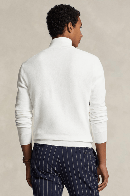 Pull camionneur Ralph Lauren blanc