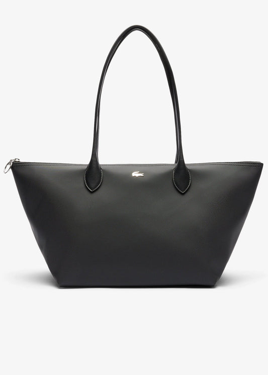 Sac cabas femme Lacoste noir