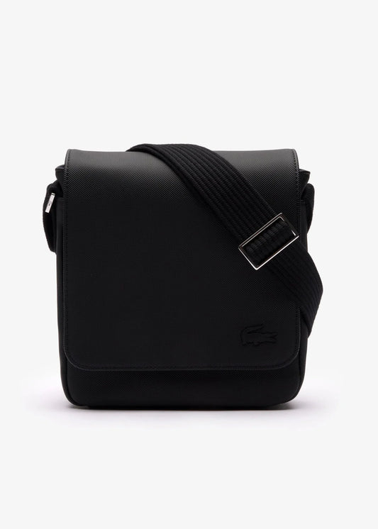 Sacoche à rabat Lacoste noire