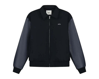 Arte Embroidered Flower Varsity Jacket