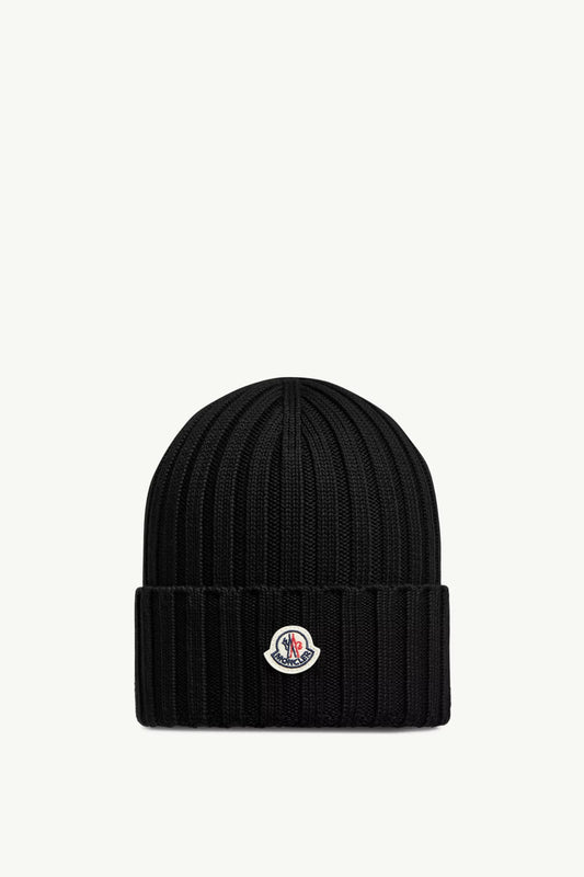 Moncler Bonnet en laine Noir