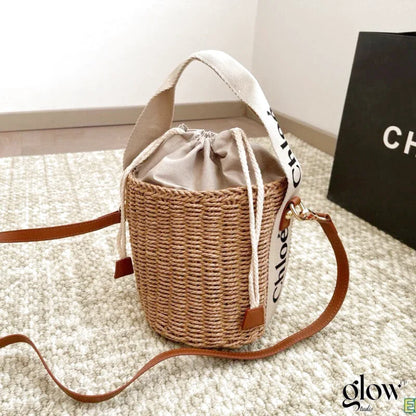 Chloé - Small Woody basket in natural fibers