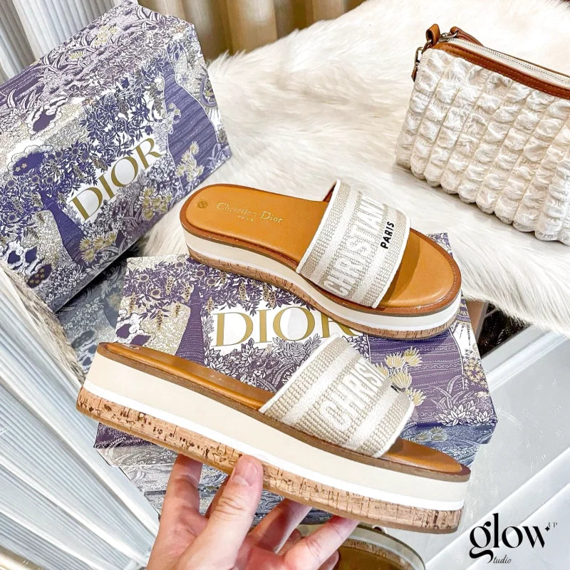 Dior - Dway Platform Slide Natural