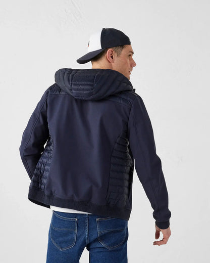 Doudoune bimatière JOTT Paco - Marine