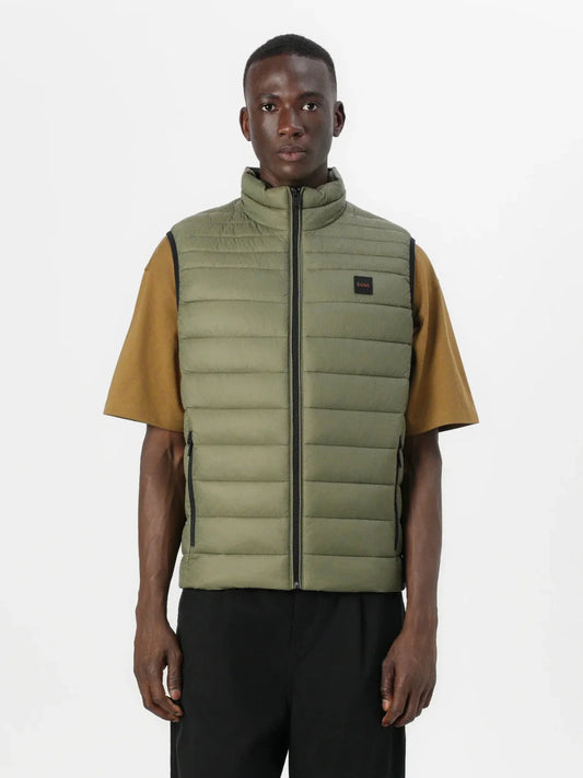 Doudoune sans manches BOSS kaki