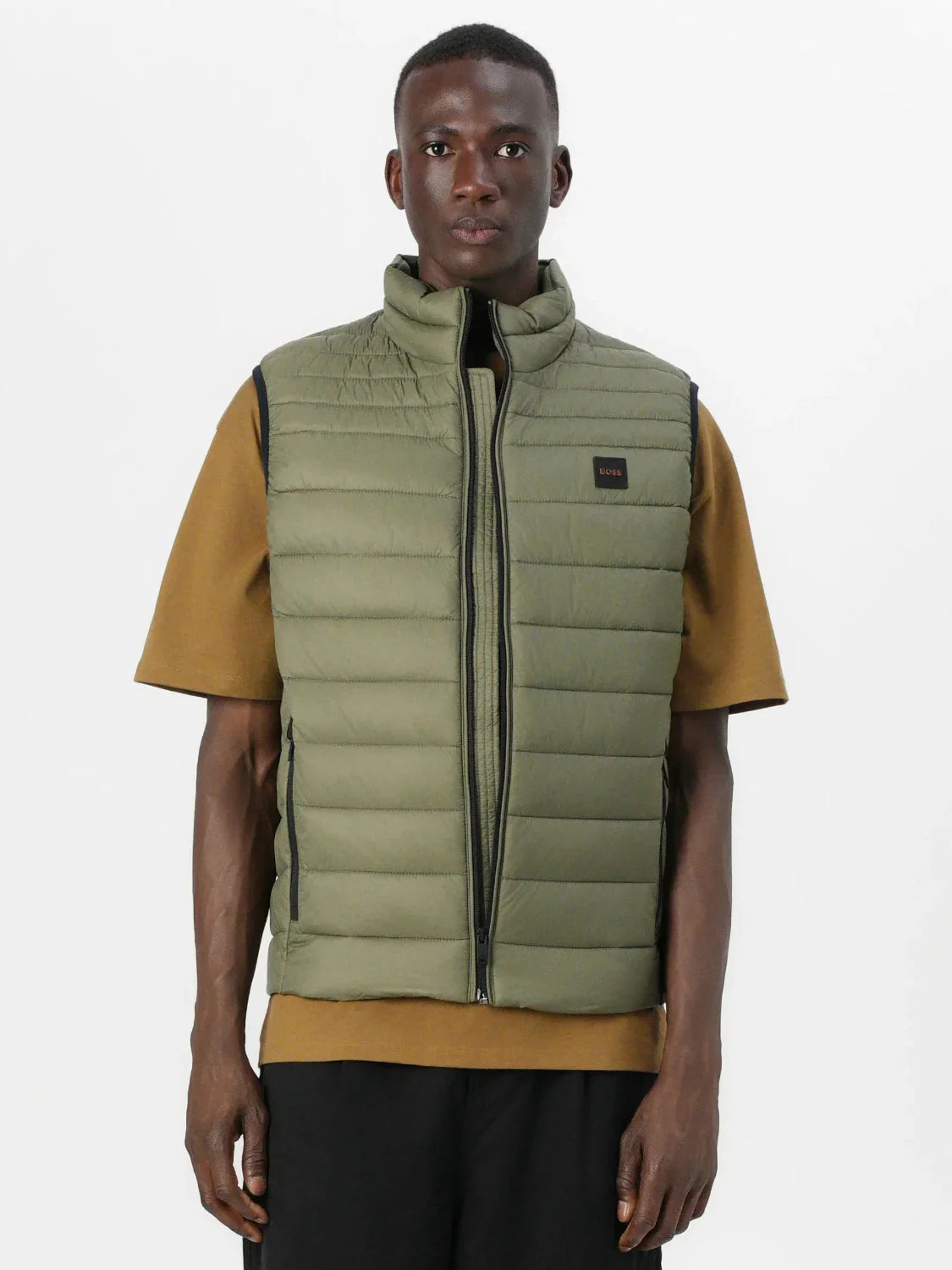 Doudoune sans manches BOSS kaki