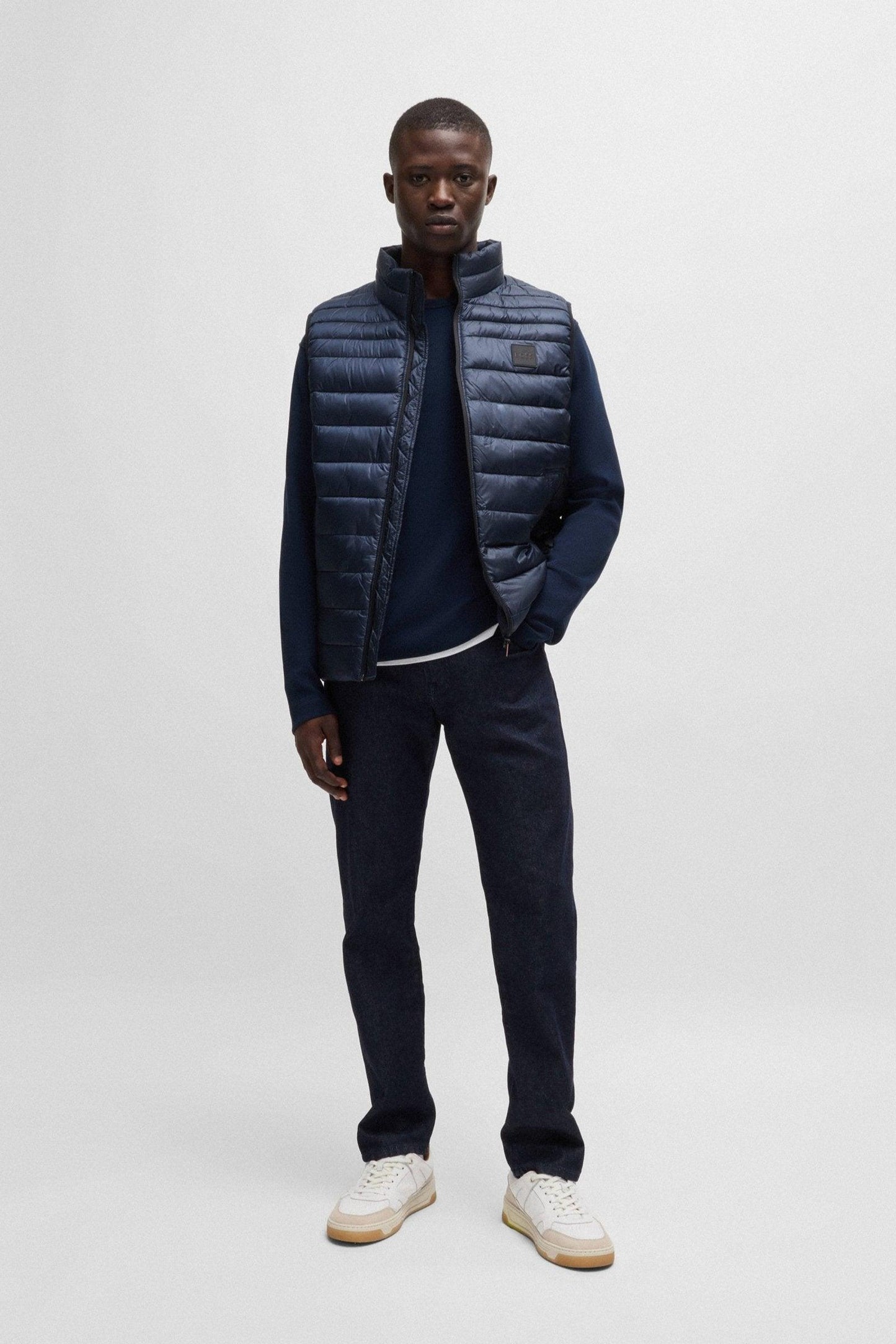 Doudoune sans manches BOSS marine