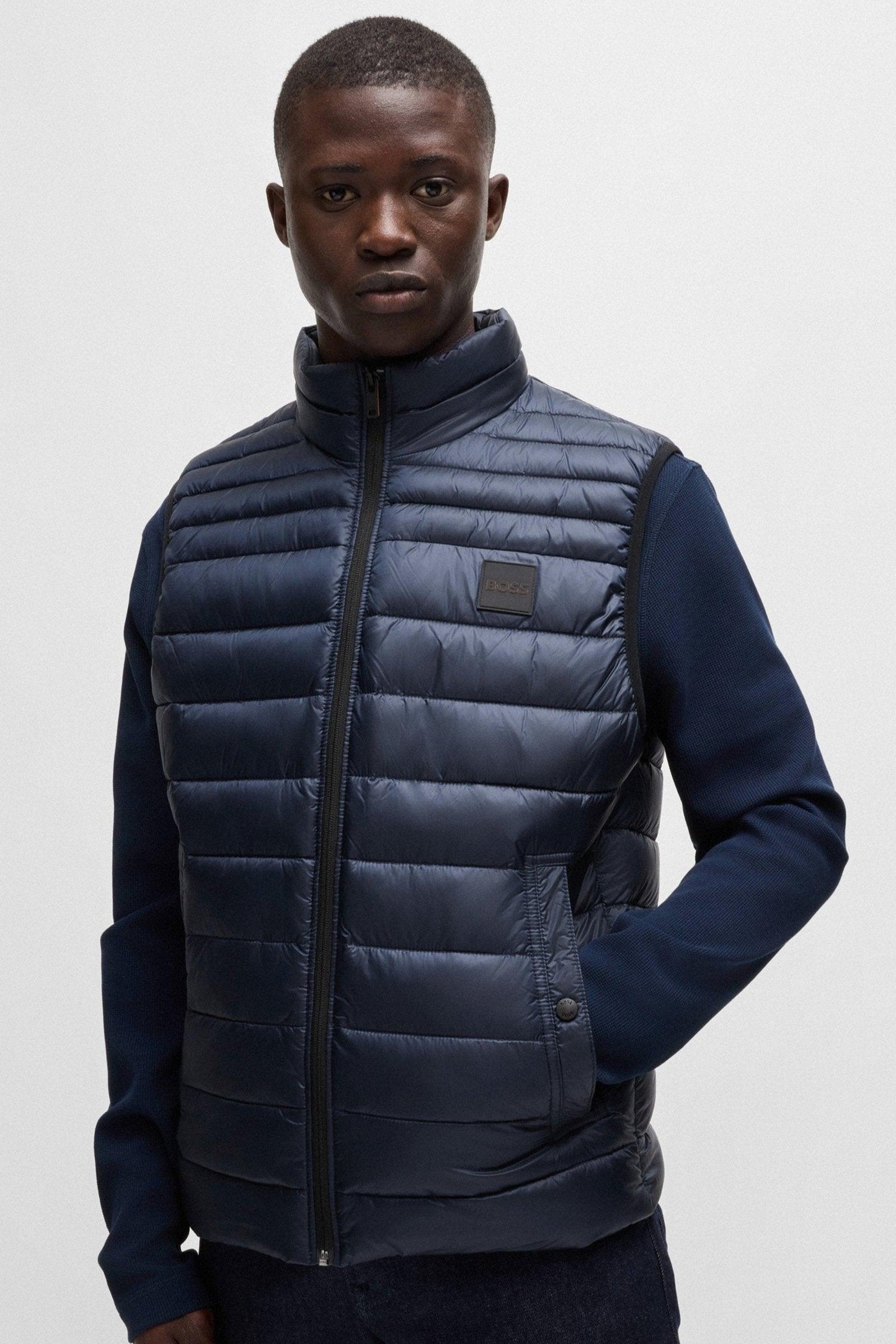 Doudoune sans manches BOSS marine