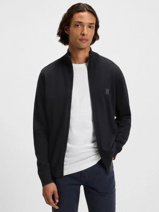 Gilet BOSS marine en cachemire