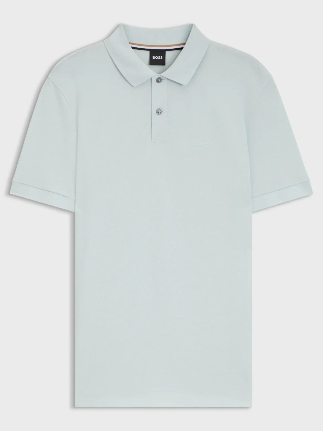 Polo BOSS bleu en coton