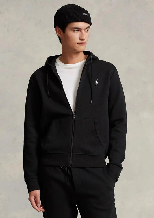Sweat zippé Ralph Lauren noir