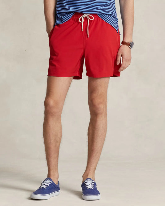 Short de bain Ralph Lauren rouge