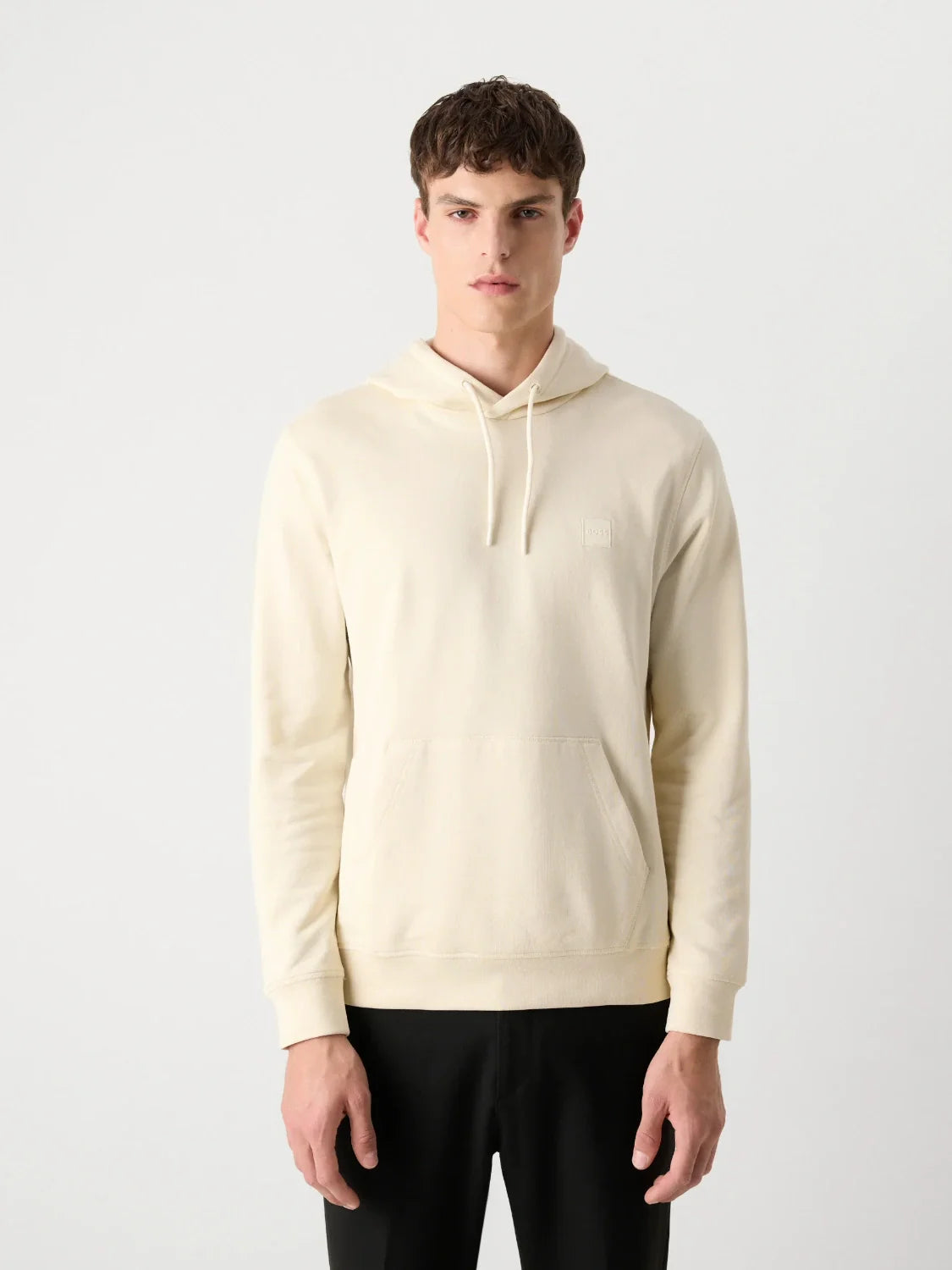 Sweat à capuche BOSS jaune