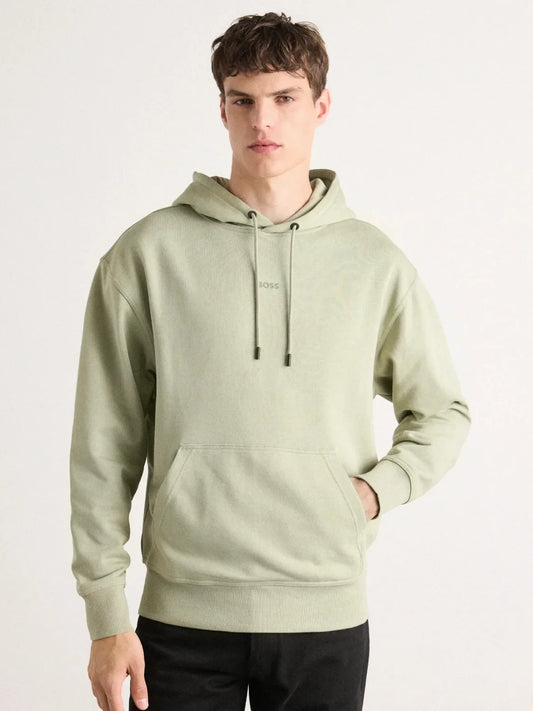 Sweat à capuche BOSS vert