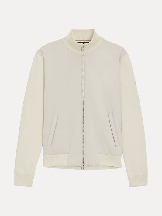 Sweat bi-matière BOSS beige