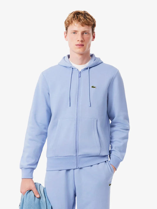 Sweat zippé à capuche Lacoste violet