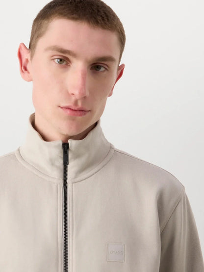 Sweat zippé BOSS beige