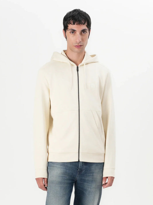 Sweat zippé à capuche BOSS jaune