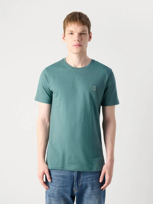 T-Shirt BOSS vert en coton