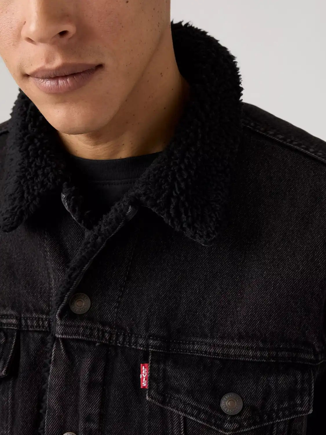 Veste sherpa Levi's noire