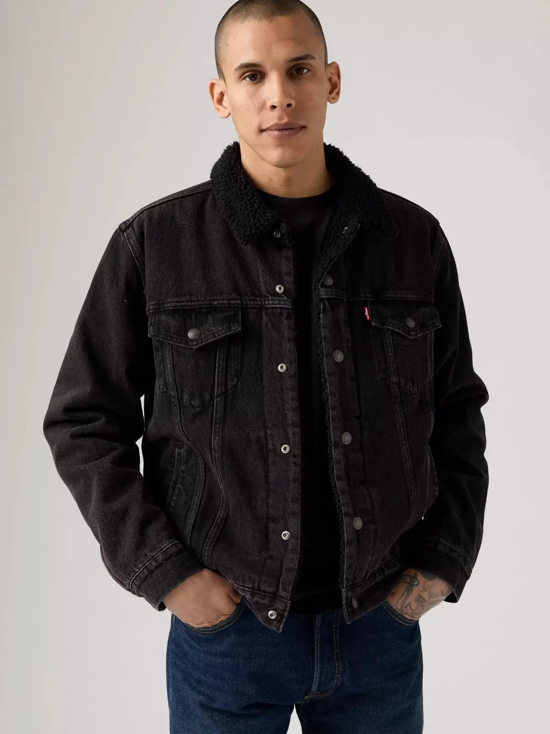 Veste sherpa Levi's noire