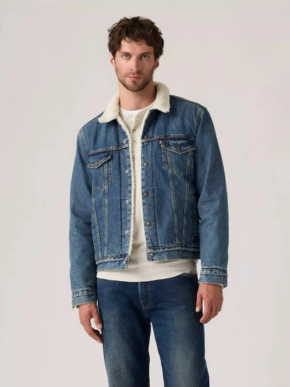 Veste sherpa Levi's bleue
