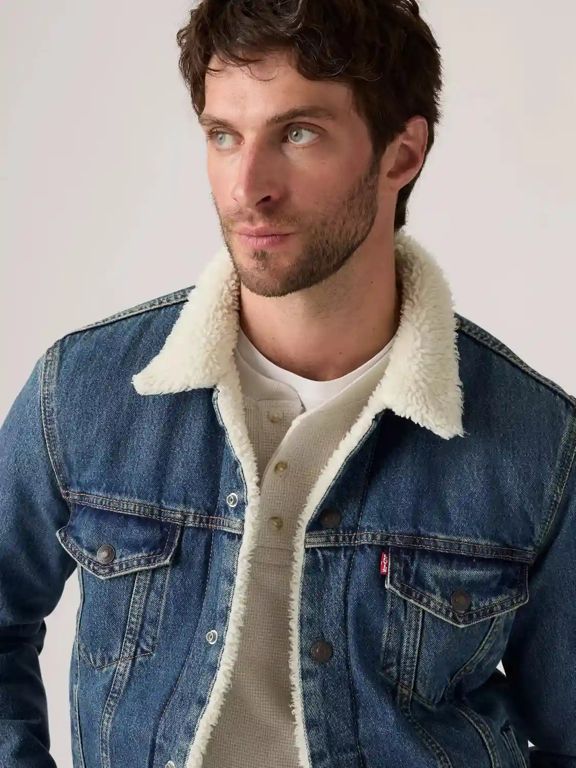 Veste sherpa Levi's bleue